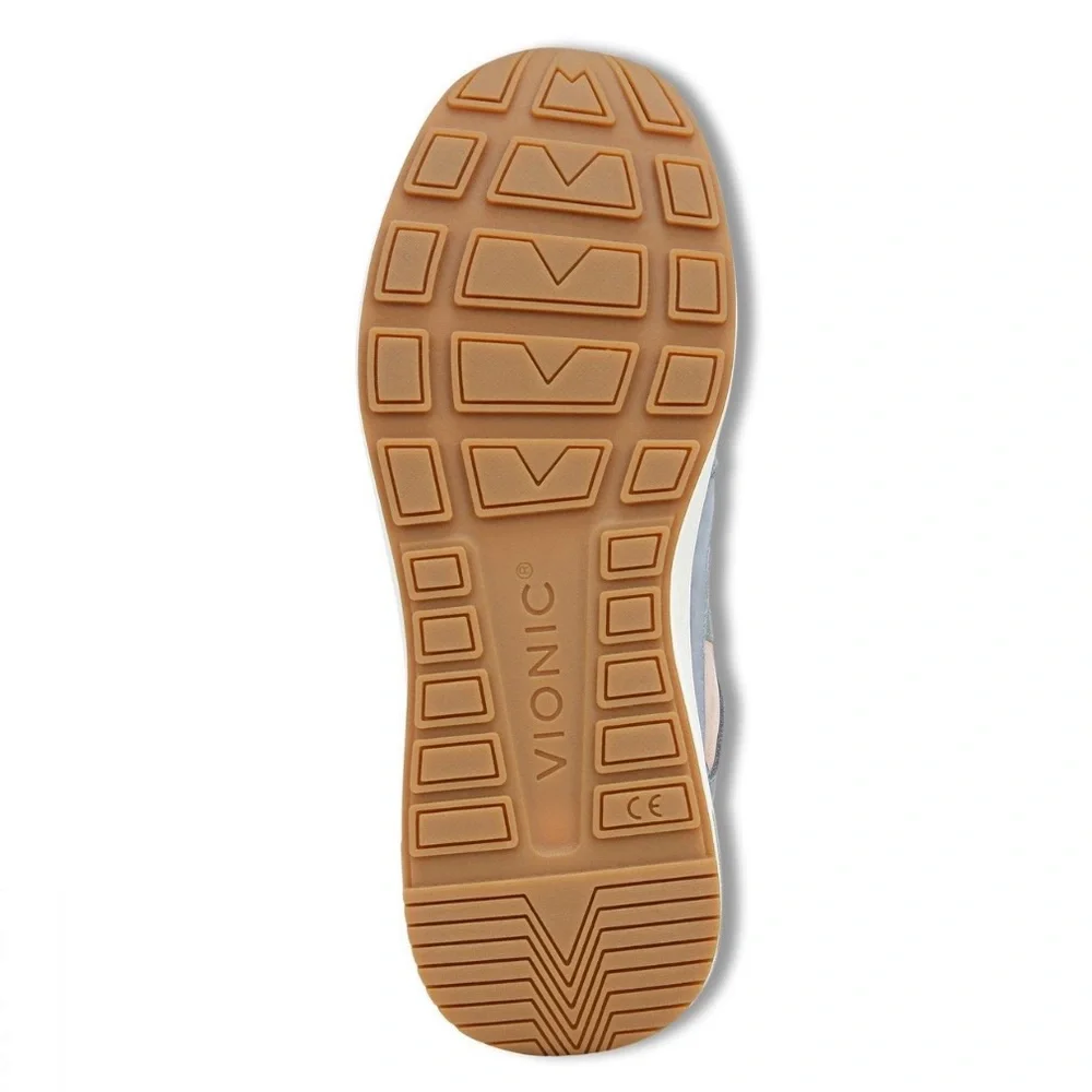 NEW Vionic Rechelle Women's Lace-up Casual Sneaker Shoes Misty Pink Blue & Green - Picture 7 of 8